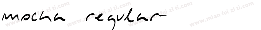 mocka regular字体转换